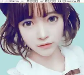 ps把清纯女孩生活照转为仿手绘效果