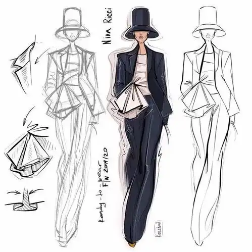 100例精美服装效果图款式图赏析