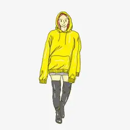 简约女生手绘插图psd源文件图片素材其他格式下载动漫人物大全