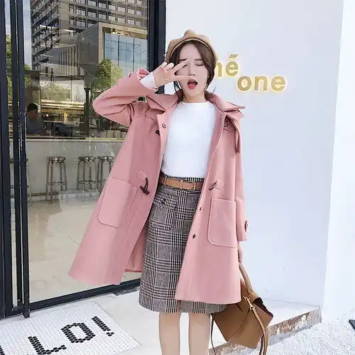 清新又温柔的甜美范呢子大衣,穿上自带小女人味