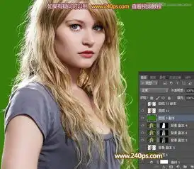 photoshop钢笔抠图抠出森林中的长发美女人像