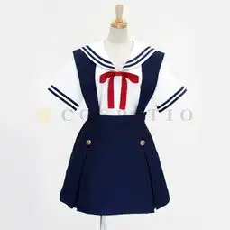 热卖cosplay水手服海军服短袖clannadjk制服裙背带裙校服学院风