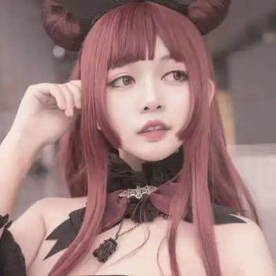 真人cos风闺蜜头像高清cosplay美女图片