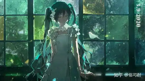 有没有大佬有绿色的动漫女生的图片