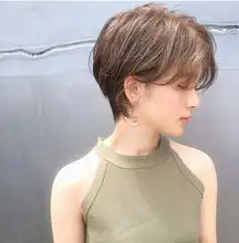天鹅颈短发