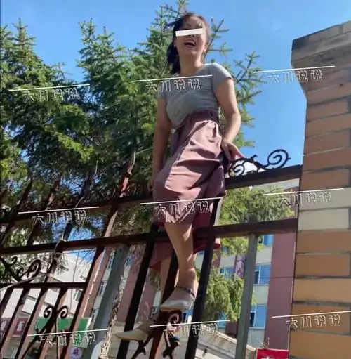长裙翻墙泄隐私,遇铁尖头尴尬俩女大学生为出校,不雅被批