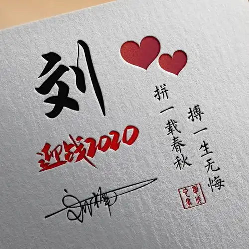 20多张微信头像姓氏头像,艺术连笔签名头像,一定有你喜欢的