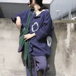 复古文艺棉麻女装设计宽松版艺术气息