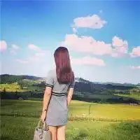 求有气质的女孩子的背影图