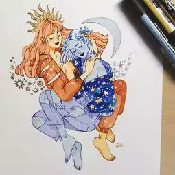 小清新插画,很适合做头像