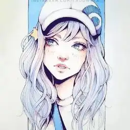 90后美女的小清新二次元动漫手绘,千万不要错过