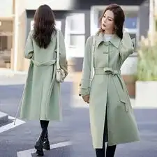 现货2023年秋冬季新款女装时尚气质双面羊毛大衣女