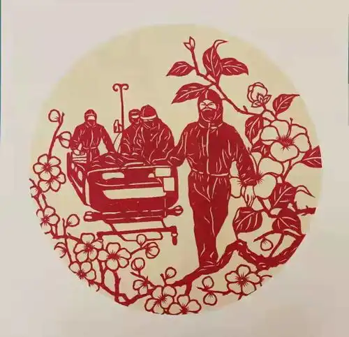 周口美女巧剪全国抗疫英姿