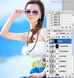 把昏暗女孩照片调成通透水润色彩的ps教程