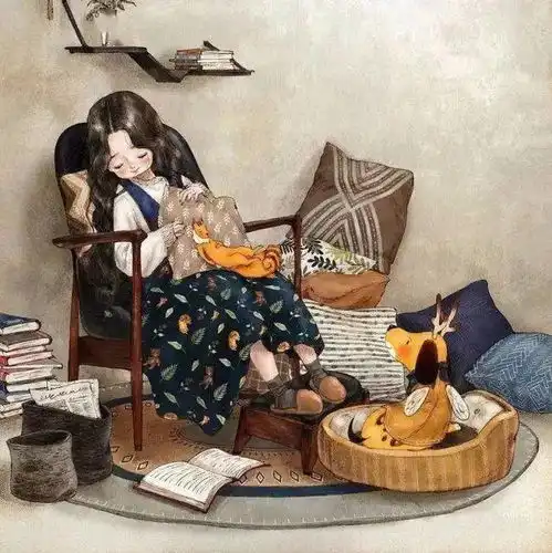 这插画,美如仙境