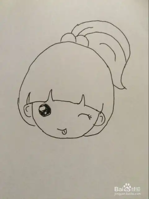 超萌超简单卡通女孩画法