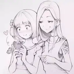 90后美女的小清新动漫手绘,不能错过