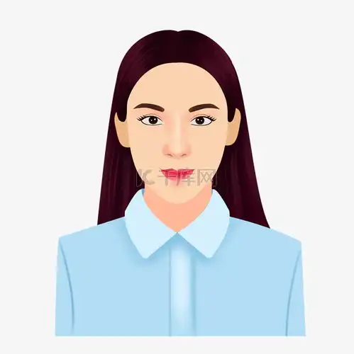 卡通女孩证件照素材图片免费下载千库网