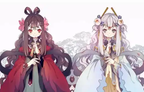 动漫少女双子