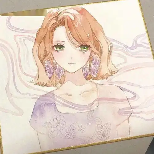 水彩画手绘日系可爱猫耳动漫少女