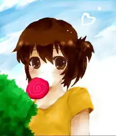 求一个漫画解除限制,一开始是一个吃棒棒糖的女孩