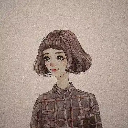 微信头像女生,小清新插画