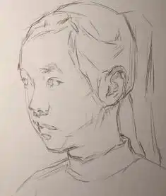 传奇绘画课堂回顾第二五九集朱传奇教你在四分之三侧女童素描头像中处理调子的过渡变化