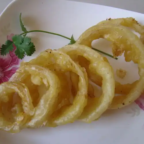 炸洋葱圈的做法炸洋葱圈怎么做菜谱美食天下