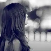 最流行黑白伤感女生qq头像