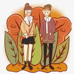 小清新女生文艺风手绘小插画图片素材其他格式下载动漫人物大全