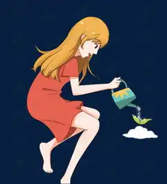 浇花的小女孩小清新插画素材图片免费下载高清psd千库网图片编号11392390