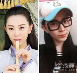 赵丽颖蒋欣李纯花千骨女星素颜比美图