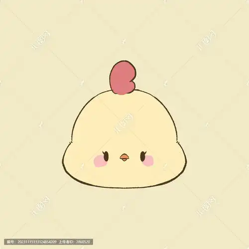 卡通动物头像鸡设计模板下载设计素材素材下的动物素材设计模板