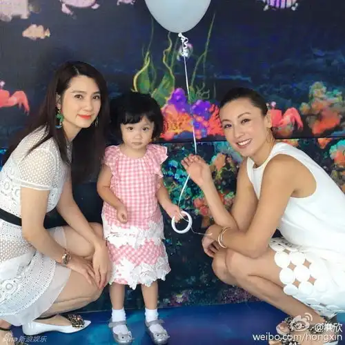 45岁洪欣带2岁女儿现身