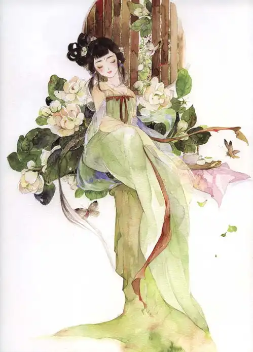 她是从古穿越至今的女诗人以画作诗,将动漫古风吹遍全世界