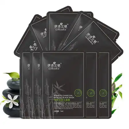 伊诗兰顿竹炭去黑头面膜5ml10片去粉刺灰尘污垢预防青春痘暗疮图片大全邮乐官方网站