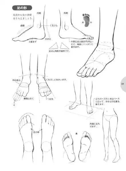 sai资源库动漫中一些有关脚与鞋子的画法堆糖,美图壁纸兴趣社区