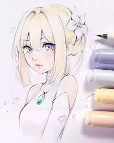 手绘美到犯规吸粉89万,确认眼神是自带仙气的美少女