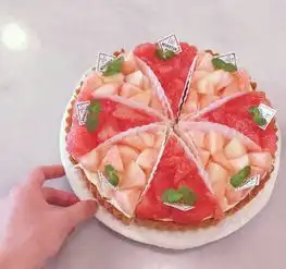 满满少女心水蜜桃挞唯美图片