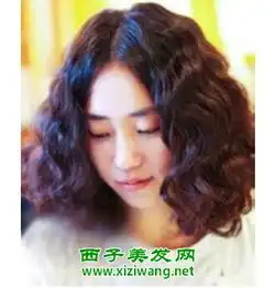 女生短发水波纹发型图片