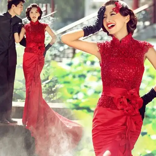 绝色旗袍美女,惊艳全场