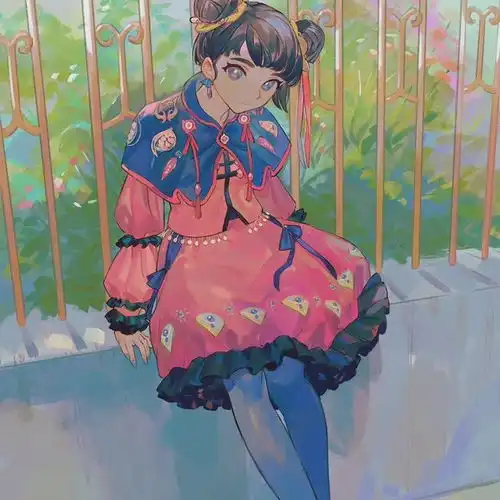 色彩绚丽又梦幻的美少女人物插画,充满治愈感的画面太舒服了