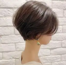 天鹅颈短发