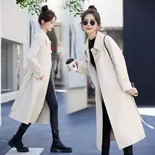 现货2023年秋冬季新款女装时尚气质双面羊毛大衣女
