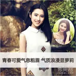 李小冉刘诗诗女星韩式粗眉妆教程