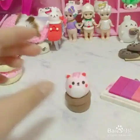 黏土花盆猫的教程