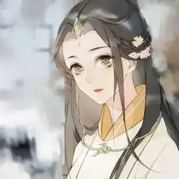 插画风古风女生头像我为檐上三寸雪,你是人间惊鸿客