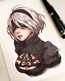 美翻了的女生手绘插画网友虽然不是日漫风但丝毫不减我的喜爱