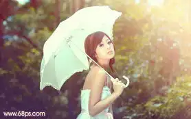 photoshop给树林美女加上柔和的怀旧淡褐色