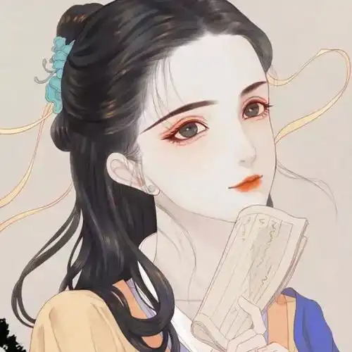 北城别,回眸三生琥珀色古风冷艳动漫手绘高清女头